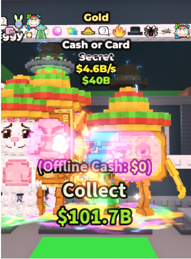 Gold Cash or Card (4.6B/s) – 12 EXCLUSIVE RARE TRAITS – SECRET – STEAL A BRAINROT – FAST DELIVERY & TRUSTED #L3AP8A