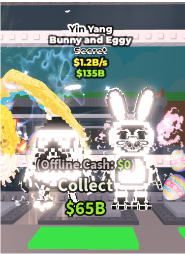 Yin Yang Bunny and Eggy (1.2B/s) – NO TRAITS – SECRET – STEAL A BRAINROT – FAST DELIVERY & TRUSTED