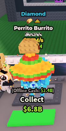 [ Secret ] Diamond Perrito Burrito With Taco , Mexico Hat Trait 7.5M/Sec | Ready Unit✅ | INSTANT DELIVERY✅