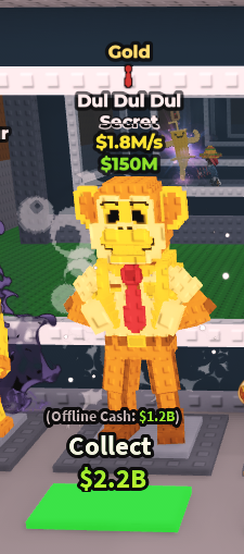 [ Secret ] Gold Dul Dul Dul With Graduation Trait 1.8M/Sec | Ready Unit✅ | INSTANT DELIVERY✅
