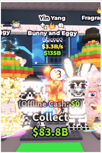 YIN YANG BUNNY AND EGGY 3.3B/S (3 RARE TRAITS)  – STEAL A BRAINROT – FAST DELIVERY & TRUSTED #G6VJ1X