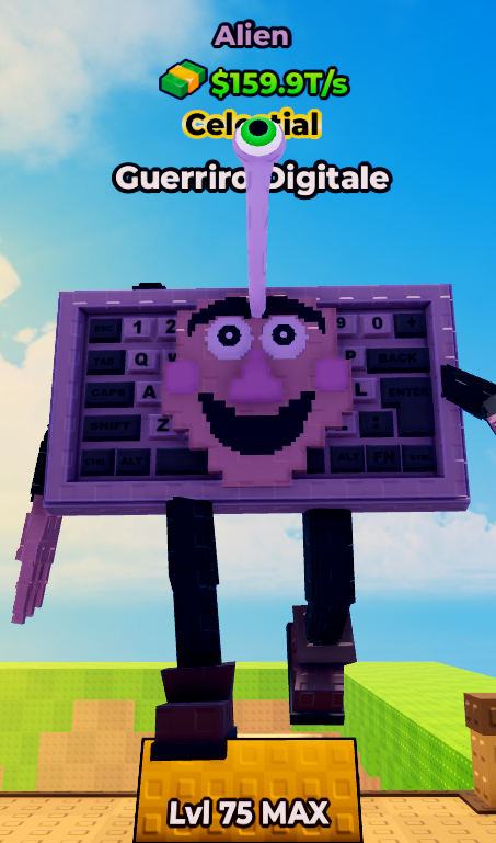 Guerriro Digitale Alien Max Level ⌨️ | 159.9T/s 💸 | Kick a Lucky Block ⚡ | Fast Delivery ✅