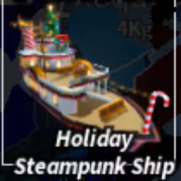 HOLIDAY STEAMPUNK SHIP | BOAT | FAST DELIVERY