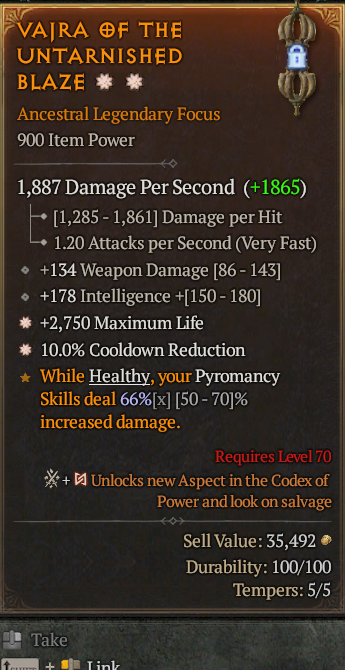Legendary Focus Life/HP(GA) CDR(GA) // S13 24/7 Online Acc#1C222