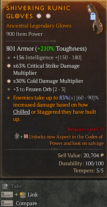 Legendary Gloves CDM(GA) Cold Multi(GA) // S13 24/7 Online Acc#1C331
