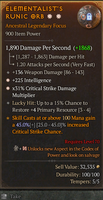 Legendary Focus Int(GA) CDM(GA) // S13 24/7 Online Acc#1C534
