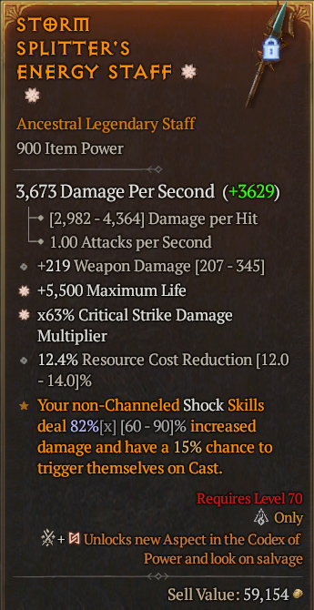 Legendary Staff Life/HP(GA) CDM(GA) // S13 24/7 Online Acc#1C658
