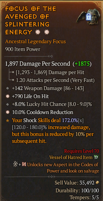 Legendary Focus LoH(GA) CDR(GA) // S13 24/7 Online Acc#1C732