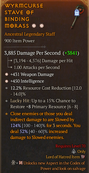 Legendary Staff Weapon Dmg(GA) Int(GA) // S13 24/7 Online Acc#1C759