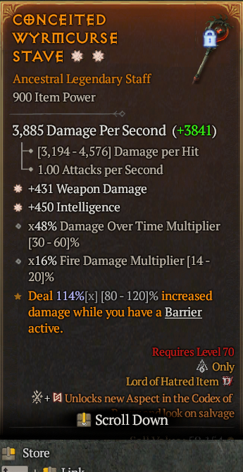 Legendary Staff Weapon Dmg(GA) Int(GA) // S13 24/7 Online Acc#1-King26