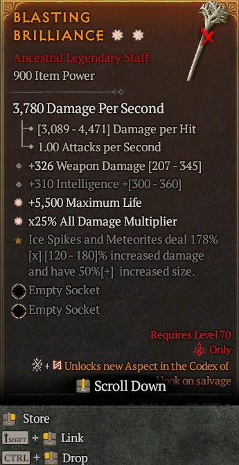Legendary Staff Life/HP(GA) AD(GA) // S13 24/7 Online Acc#1-Kingg16