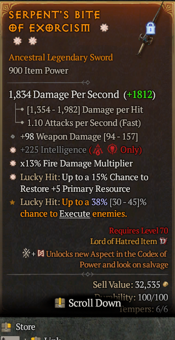 Legendary Sword Int(GA) Fire Multi(GA) Lucky 15% Res// S13 24/7 Online Acc#1-Kingg28