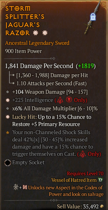 Legendary Sword Int(GA) Lucky 15% Res(GA) // S13 24/7 Online Acc#1-Kinggg15