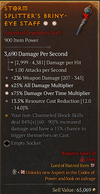 Legendary Staff AD(GA) DoT Multi(GA) // S13 24/7 Online Acc#1-Kinggg28