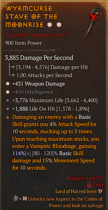 Legendary Staff Weapon Dmg(GA) Int(GA) // S13 24/7 Online Acc#1-Kinggg33