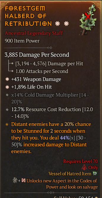 Legendary Staff Weapon Dmg(GA) LoH(GA) // S13 24/7 Online Acc#1-Kinggg35