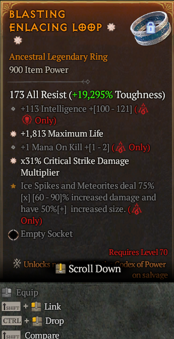 Legendary Ring Life/HP(GA) CDM(GA) // S13 24/7 Online Acc#1-Kinggg37