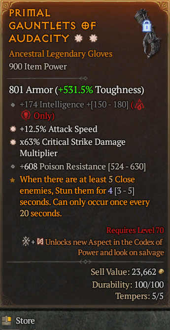 Legendary Gloves IAS/AS(GA) CDM(GA) // S13 24/7 Online Acc#1-Legendary413
