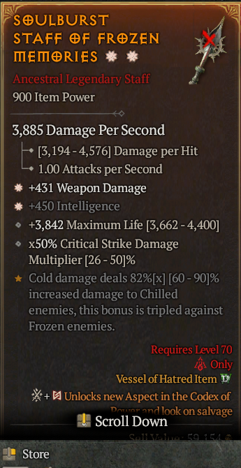 Legendary Staff Weapon Dmg(GA) Int(GA) // S13 24/7 Online Acc#1-Legendary419