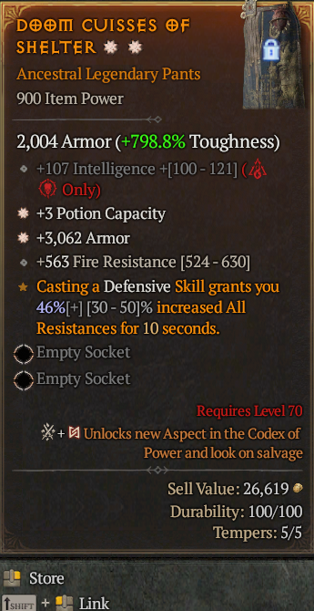 Legendary Pants Pot(GA) Armor(GA) // S13 24/7 Online Acc#1-Legendary4111