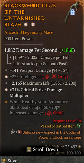 Legendary Mace Int(GA) CDM(GA) // S13 24/7 Online Acc#1-Legendary422