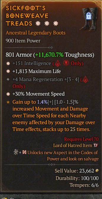 Legendary Boots Int(GA) Life/HP(GA) MS// S13 24/7 Online Acc#1-Legendary435
