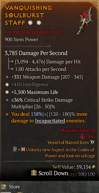 Legendary Staff Int(GA) Life/HP(GA) // S13 24/7 Online Acc#1-Legendary4310