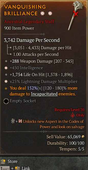 Legendary Staff Int(GA) Lightning Multi(GA) // S13 24/7 Online Acc#1-Legendary517