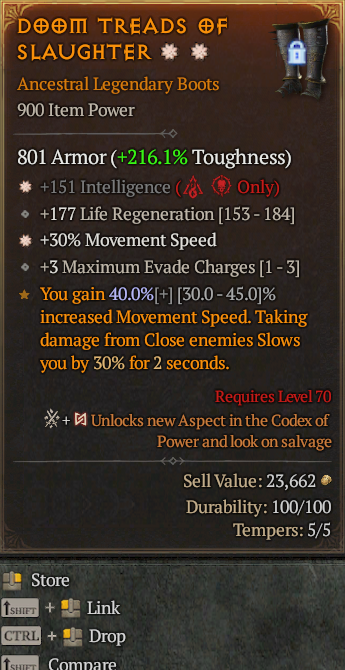 Legendary Boots Int(GA) MS(GA) // S13 24/7 Online Acc#1-Legendary518