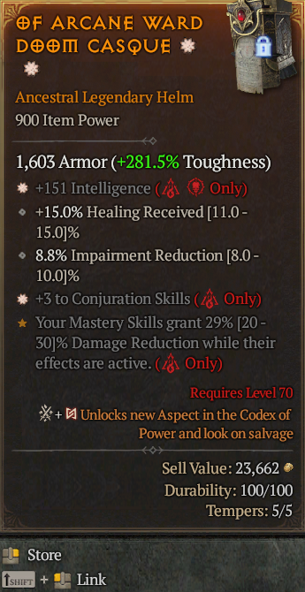 Legendary Helm Int(GA) (GA) // S13 24/7 Online Acc#1-Legendary519