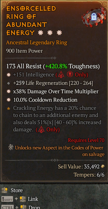 Legendary Ring Int(GA) DoT Multi(GA) CDR// S13 24/7 Online Acc#1-Legendary525