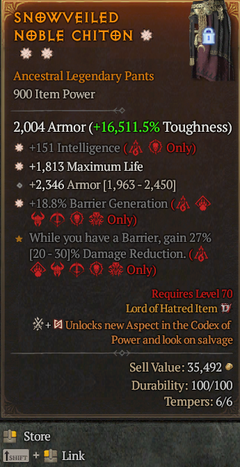 Legendary Pants Int(GA) Life/HP(GA) // S13 24/7 Online Acc#1-Legendary5210
