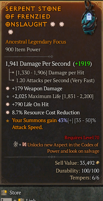 Legendary Focus Weapon Dmg(GA) LoH(GA) // S13 24/7 Online Acc#1-Legendary5311