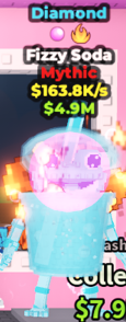 ✨ 163.8K/s 💎 Diamond Fizzy Soda Mythic| Steal A Brainrot ⚡ FAST DELIVERY⚡