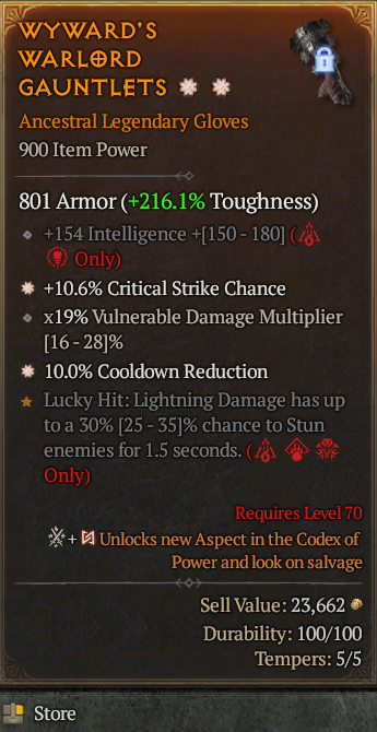 Legendary Gloves CC(GA) CDR(GA) // S13 24/7 Online Acc#1-Legendary628