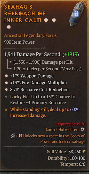 Legendary Focus Weapon Dmg(GA) Fire Multi(GA) RCR// S13 24/7 Online Acc#2C347