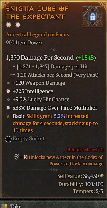 Legendary Focus Int(GA) DoT Multi(GA) // S13 24/7 Online Acc#2C355