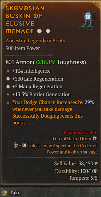 Legendary Boots Regen(GA) Mana Regen(GA) // S13 24/7 Online Acc#2C429