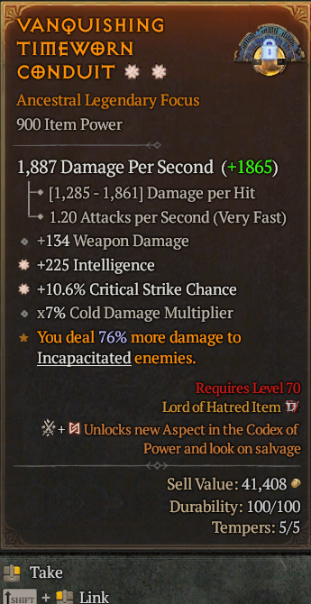 Legendary Focus Int(GA) CC(GA) // S13 24/7 Online Acc#2C434