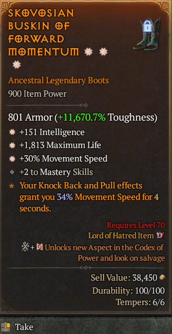 Legendary Boots Int(GA) Life/HP(GA) MS// S13 24/7 Online Acc#2C447