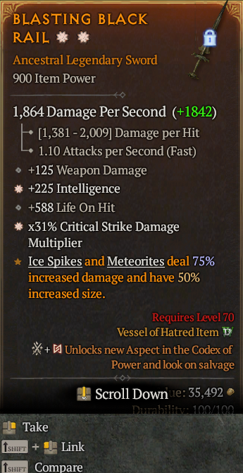 Legendary Sword Int(GA) CDM(GA) // S13 24/7 Online Acc#2C451