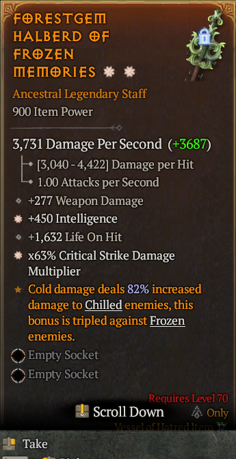 Legendary Staff Int(GA) CDM(GA) // S13 24/7 Online Acc#2C524