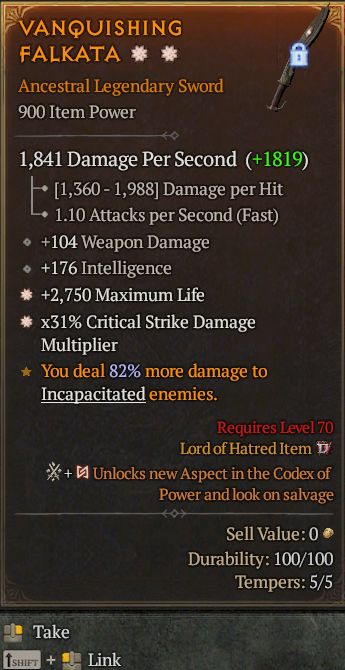 Legendary Sword Life/HP(GA) CDM(GA) // S13 24/7 Online Acc#2C6310