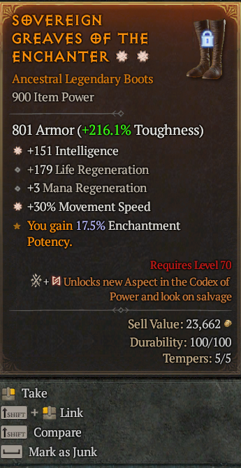 Legendary Boots Int(GA) MS(GA) // S13 24/7 Online Acc#2C711