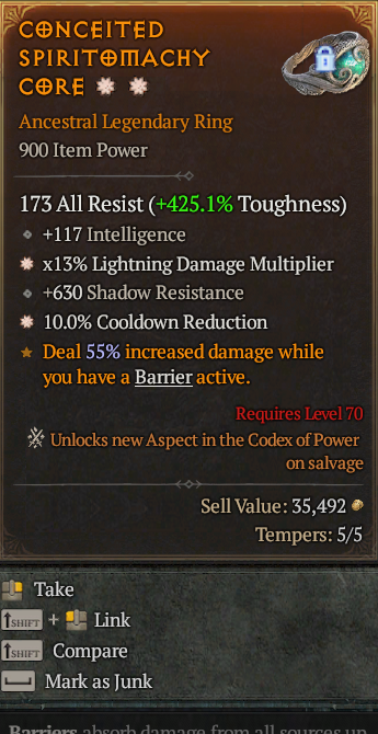 Legendary Ring Lightning Multi(GA) CDR(GA) // S13 24/7 Online Acc#2C715