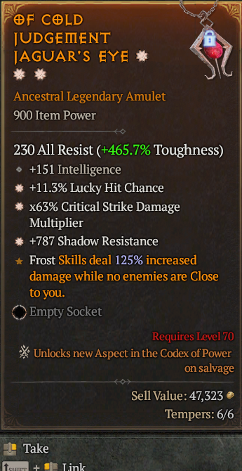 Legendary Amulet Lucky(GA) CDM(GA) Shadow Res// S13 24/7 Online Acc#2C732