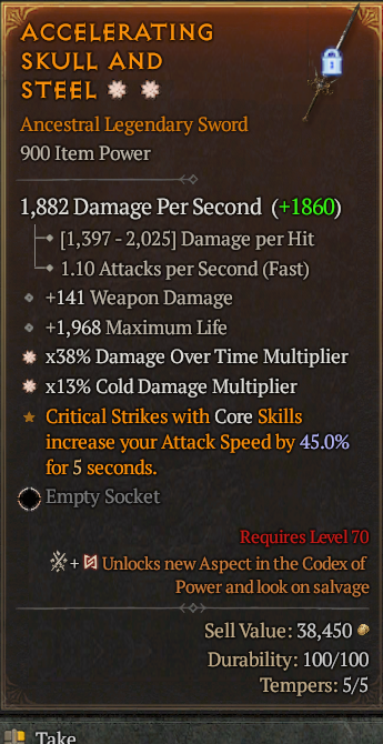 Legendary Sword DoT Multi(GA) Cold Multi(GA) // S13 24/7 Online Acc#2C739
