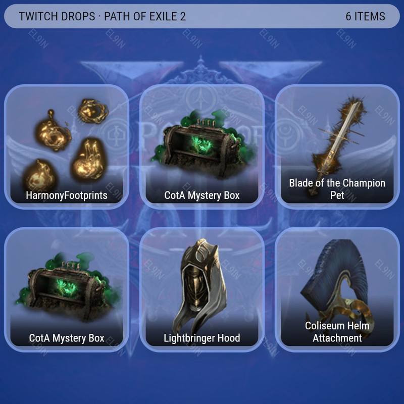 💎 Twitch Drops ✅ 0.5.5 Reveal Stream 🌐 Path of Exile 2 [Total 6 Items]
