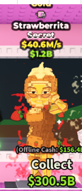✨ 40.6M/s ⭐ Gold Strawberiita - 1 Trait Secret | Steal A Brainrot ⚡ FAST DELIVERY⚡