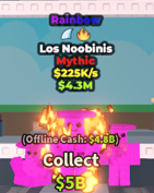225K/s 🌈 Rainbow Los Noobinis Secret | Steal A Brainrot ⚡ FAST DELIVERY⚡